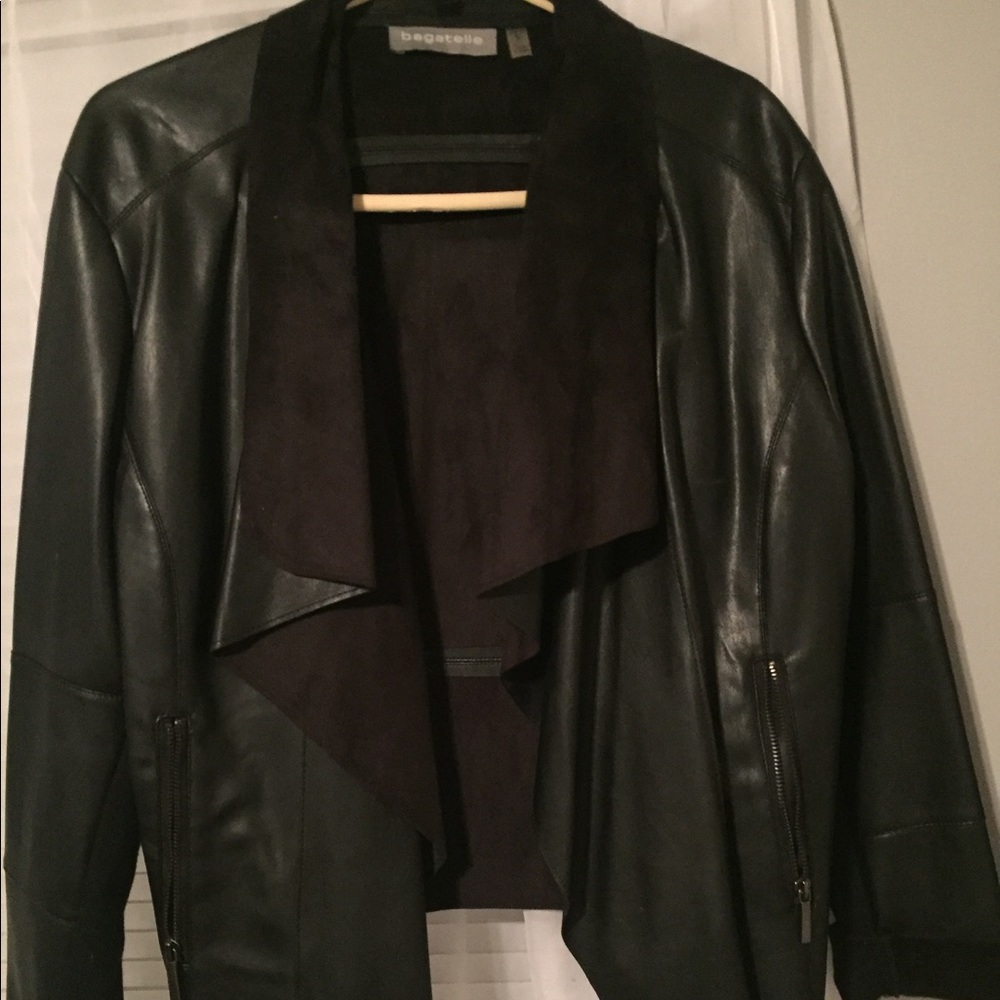 Black Suede/Leather Jacket